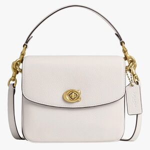 NEW Coach Women’s Cassie 19 Pebble Leather Crossbody - Chalk